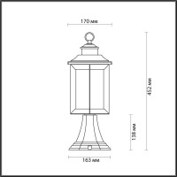  - Уличный светильник Odeon Light Mavret 4961/1A