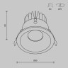 Встраиваемый светильник Technical DL034-L12W4K-B - Встраиваемый светильник Technical DL034-L12W4K-B