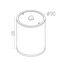  - Потолочный светильник Outdoor O306CL-L7GF