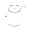 Потолочный светильник Outdoor O306CL-L7GF - Потолочный светильник Outdoor O306CL-L7GF