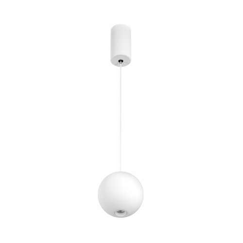 Светильник SP-ELEMENTA-ORB-R100-9W Day4000 (WH, 39 deg, 230V) (Arlight, IP40 Металл, 3 года) Подвесной светильник. Мощность 9 Вт, св. поток 650 лм, 73 лм/Вт, дневной 4000 K, CRI>80, угол 39°, напряжение питания 230 В. Белый круглый корпус из алюминия, экран , степень защиты IP40. Размер: диаметр 100 мм, высота 97 мм. Монтаж подвесной, длина подвеса 1500мм, регулируемая. Габариты чаши Ø50x95 мм. Драйвер 28-42 В, 250 мА, пульсация 