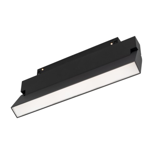 Светильник MAG-ORIENT-FLAT-FOLD-S230-12W Day4000 (BK, 80 deg, 48V, DALI) (Arlight, IP20 Металл, 3 года) Светильник для магнитных треков MAG-ORIENT шириной 26 мм с управлением DALI. Мощность 12 Вт, св. поток 760 лм, 64 лм/Вт, дневной 4000 K, CRI>90, угол 80°, напряжение питания 48 В. Черный прямоугольный корпус из металл, экран поликарбонат, степень защиты IP20. Размер: длина 231 мм, ширина 23 мм, высота 107 мм. Монтаж на трек MAG-ORIENT. Пульсация 