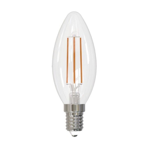 Лампа светодиодная филаментная Volpe E14 5W 3000K прозрачная LED-C35-5W/3000K/E14/CL/SLF UL-00008324 