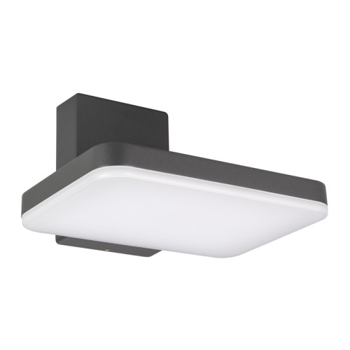 Светильник LGD-TENT-WALL-9W Warm3000 (GR, 110 deg, 230V) (Arlight, IP65 Металл, 3 года) Настенный светильник для подсветки входных групп и фасадов зданий. Цвет ТЕПЛЫЙ БЕЛЫЙ 3000К, 9Вт (830лм). Влагозащищенный корпус IP65 - серый алюминий, экран из поликарбоната. Питание 220В, мощность 9Вт. Размеры ДхШхВ 200х176х125мм.