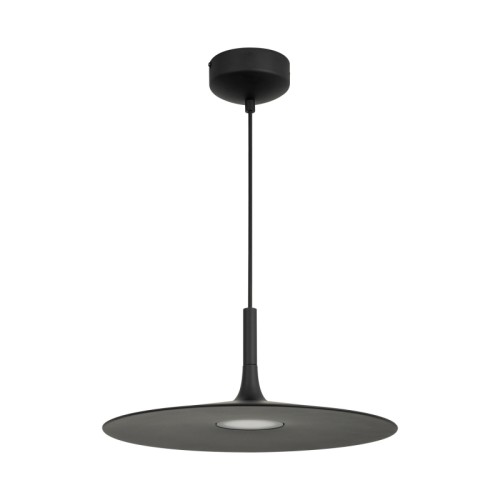 Светильник SP-FIORE-R400-13W Warm3000 (BK, 120 deg, 230V) (Arlight, IP20 Металл, 3 года) Подвесной светильник. Мощность 13 Вт, св. поток 700 лм, 55 лм/Вт, теплый 3000 K, CRI>90, угол 120°, напряжение питания 230 В. Черный круглый корпус из алюминия, рассеиватель каленое матовое стекло , степень защиты IP20. Размер: диаметр 400 мм, высота основания 64 мм, общая высота 170 мм. Монтаж подвесной, длина подвеса 1500 мм, регулируемая. Габариты чаши Ø120x75 мм. Драйвер 30-42 В, 300 мА, пульсация 