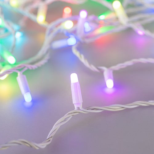 Светодиодная гирлянда ARD-STRING-CLASSIC-10000-WHITE-100LED-MILK-LIVE RGB-DMX (24V, 10W) (Ardecoled, IP65) Светодиодная гирлянда НИТЬ серии CLASSIC. Размер 10000 мм. Цвет светодиодов RGB, режим динамических эффектов, управление по протоколу DMX512. Провод из белого ПВХ, диаметр 2.3 мм. 100 светодиодов размером 7 мм, молочно-белый выпуклый колпачок. Напряжение питания 24 В, потребляемая мощность 10 Вт, степень пылевлагозащиты IP65. Для эксплуатации и выбора динамического режима необходимо приобрести контроллер и DMX512 декодер (см. совместимые). Актуальная схема подключения в паспорте изделия.