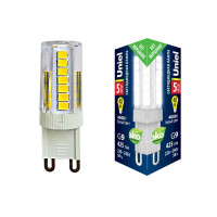  - Лампа светодиодная Uniel G9 5W 4000K прозрачная LED-JCD-5W/4000K/G9/CL GLZ09TR UL-00006749