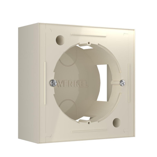 Коробка для накладного монтажа Werkel слоновая кость W8000003 4690389170836 
