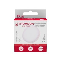  - Лампа светодиодная Thomson GX53 7W 4000K таблетка матовая TH-B4004