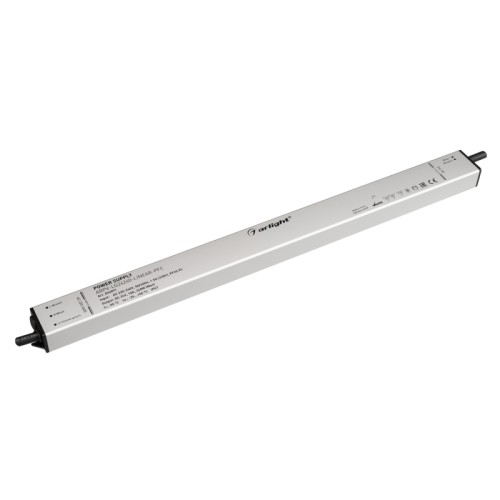 Блок питания ARPV-LG24240-LINEAR-PFC (24V, 10A, 240W) (Arlight, IP67 Металл, 5 лет) Источник напряжения с гальванической развязкой для светодиодных изделий. Входное напряжение 220-240 VAC. Выходные параметры: 24 В, 10 А, 240 Вт. Встроенный PFC >0.95. Тонкий металлический корпус IP67. Вход: 220-240VAC. Выход: 24VDC. Размер 400х30х21 mm.. Совместимость со стандартом EMC. Гарантия 5 лет.