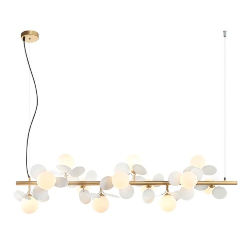 Подвесная люстра Lumien Hall Ilmari LH4136/12PO-GD-WT 