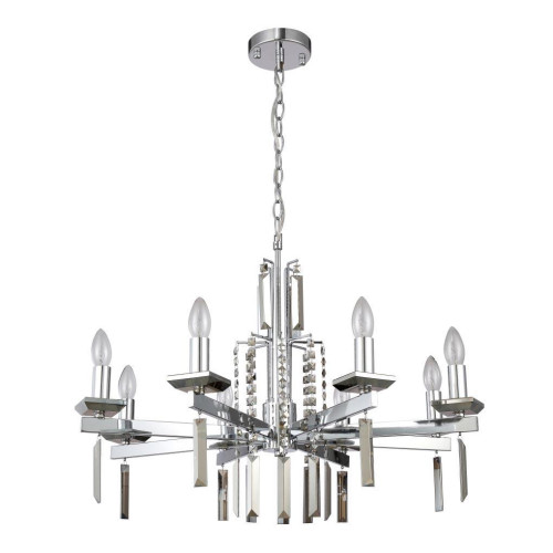 Подвесная люстра Crystal Lux Marron SP8 Chrome 