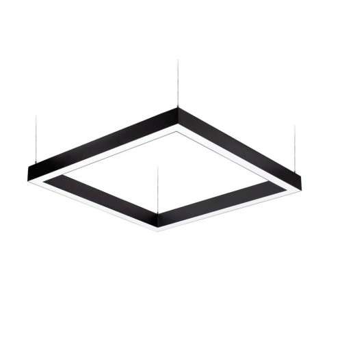 подвесной светильник SP-SQUARE-HANG-5050-800x800-100w day Warm 4000k (BLACK, 230V)  