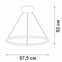  - Подвесной светодиодный светильник Vitaluce V04665-03/1S