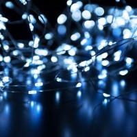  - Светодиодная гирлянда Eurosvet Нить Роса 230V 400-009 белый