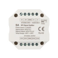  - Усилитель SMART-SPI (12-24V, 2 output) (Arlight, IP20 Пластик, 5 лет)