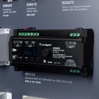  - Стенд Управление светильниками DMX512 E34 1760x600mm (DB 3мм, пленка, лого) (Arlight, -)