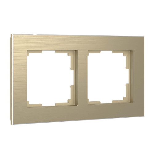Рамка Werkel Aluminium на 2 поста шампань алюминий W0021711 4690389158148 