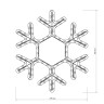 Фигура ARD-SNOWFLAKE-M7-450x375-108LED Warm (230V, 6.5W) (Ardecoled, IP65) - Фигура ARD-SNOWFLAKE-M7-450x375-108LED Warm (230V, 6.5W) (Ardecoled, IP65)