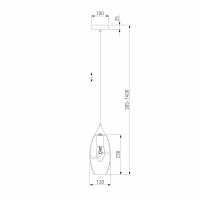  - Подвесной светильник Eurosvet Lotus 50222/1 дымчатый