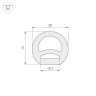Силиконовый профиль WPH-FLEX-D20-TOP-S10-50m WHITE (Arlight, Силикон) - Силиконовый профиль WPH-FLEX-D20-TOP-S10-50m WHITE (Arlight, Силикон)