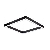  - подвесной светильник SP-SQUARE-HANG-5050-600x600-70w day Warm 4000k (BLACK, 230V)  1