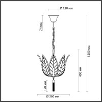  - Подвесная люстра Odeon Light Floweri 4838/4