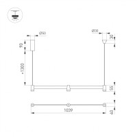  - Светильник SP-ELIZEO-S1000-16W Warm3000 (WH, 35 deg, 230V) (Arlight, IP20 Металл, 3 года)