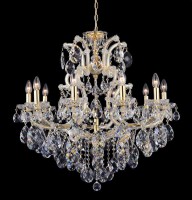  - Подвесная люстра Crystal Lux Isabel SP11 Gold/Transparent