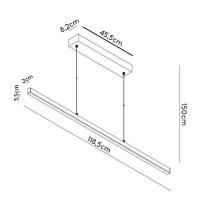  - Подвесной светодиодный светильник Lucide Sigma 23460/30/12