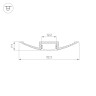 Профиль с экраном ALU-FLAT-2000 ANOD+FROST (Arlight, Алюминий) - Профиль с экраном ALU-FLAT-2000 ANOD+FROST (Arlight, Алюминий)