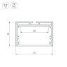 Профиль SL-LINE-4932-2000 ANOD (Arlight, Алюминий) - Профиль SL-LINE-4932-2000 ANOD (Arlight, Алюминий)