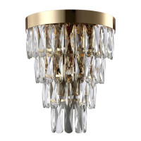  - Настенный светильник Crystal Lux Abigail AP3 Gold/Transparent