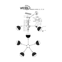 Потолочная люстра Wedo Light Alid 66000.01.37.05  - Потолочная люстра Wedo Light Alid 66000.01.37.05