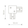 Коннектор L-образный Nowodvorski Profile Recessed 8971 - Коннектор L-образный Nowodvorski Profile Recessed 8971