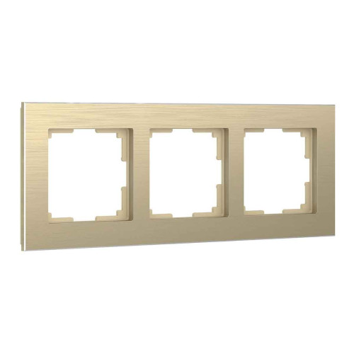 Рамка Werkel Aluminium на 3 поста шампань алюминий W0031711 4690389158155 