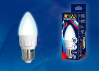  - Лампа светодиодная Uniel E27 7W 4000K матовая LED-C37 7W/NW/E27/FR PLP01WH UL-00002412