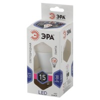  - Лампа светодиодная ЭРА E27 15W 6000K матовая LED A60-15W-860-E27 Б0031396