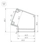 Профиль BOX73-A30-2000 ANOD (Arlight, Алюминий) - Профиль BOX73-A30-2000 ANOD (Arlight, Алюминий)