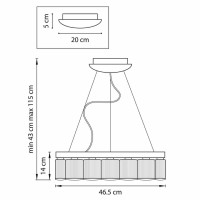  - Подвесная светодиодная люстра Lightstar Nibbler 812126