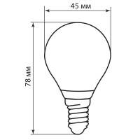  - Лампа светодиодная филаментная Feron E14 5W 4000K прозрачная LB-61 25579