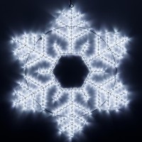  - Фигура ARD-SNOWFLAKE-M10-1000x900-504LED White (230V, 31W) (Ardecoled, IP65)