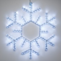  - Фигура ARD-SNOWFLAKE-M5-600x600-216LED White (230V, 15W) (Ardecoled, IP65)