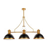 Подвесная люстра Lumina Deco Ettore LDP 710-3 BK+MD - Подвесная люстра Lumina Deco Ettore LDP 710-3 BK+MD