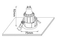  - Встраиваемый светильник Crystal Lux CLT 004С1 WH