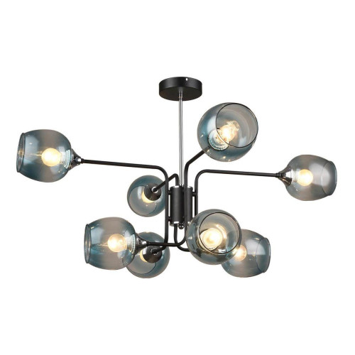 Потолочная люстра IMEX MD.3564-8-S BK+CH 