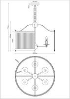  - Подвесная люстра Moderli Sial V9070-6P