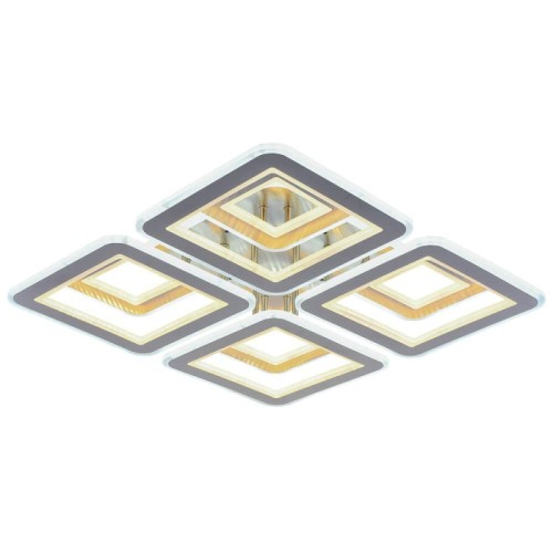 Потолочная светодиодная люстра Profit Light 8009/4+4 NKL D 