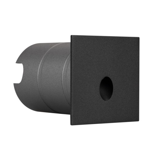 Светильник LT-GAP-S70x70-3W Warm3000 (BK, 30deg, 230V) (Arlight, IP65 Металл, 3 года) Светодиодный встраиваемый квадратный светильник для стен, лестниц, 3Вт. Цвет ТЕПЛЫЙ 3000К, световой поток 120лм, угол 30°, CRI>80. Влагозащищенный корпус IP65, черный алюминий. Питание AC230V, мощность 3Вт. Размеры LxWxH 70x70x97мм (закладная часть Ø62x95мм).