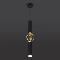  - Подвесной светодиодный светильник Eurosvet Lance 50191/1 LED черный/золото